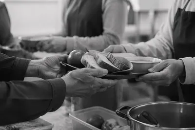 Compassionate Hands Serving Meals to the Homeless