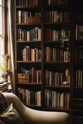 Cozy Home Library Reading Corner