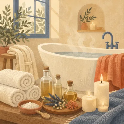 Serene Home Spa Bath Candle Retreat