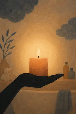 Serene Candlelit Home Spa Moment