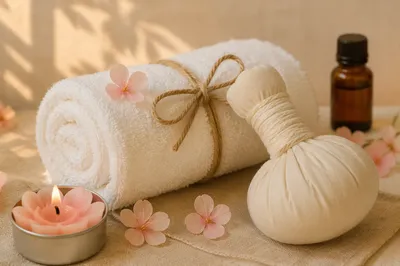 Warm Beige Home Spa Still Life