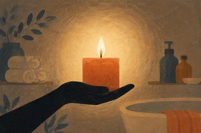Warm Candlelit Home Spa Serenity