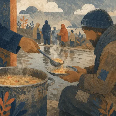 Warm Meal Served to Homeless Neighbor