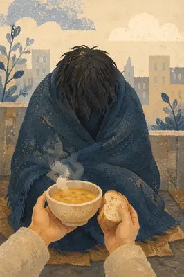 Warm Meal Offered to Homeless Neighbor