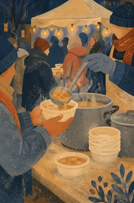 Warm Meal Served at Night Outreach