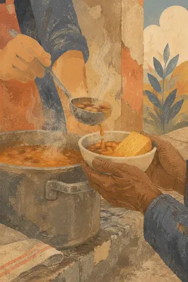 Warm Meal Served at Street Outreach