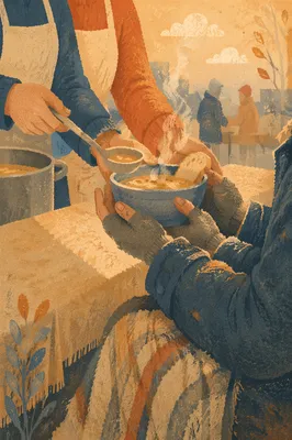 Warm Meal Served to Homeless Neighbor