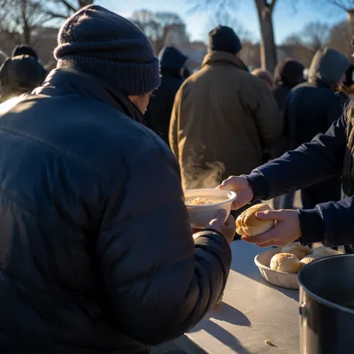 Winter Outreach Meal Served With Compassion