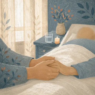 Hospital Bedside Prayer in Gentle Morning Light