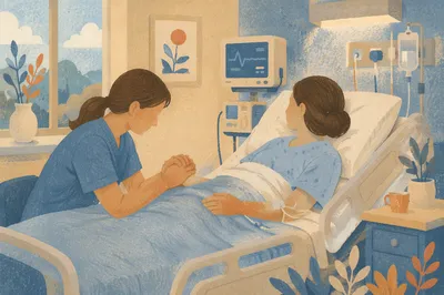 Bedside Prayer and Comfort in Hospital
