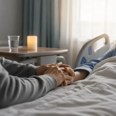 Hospital Bedside Prayer in Gentle Morning Light