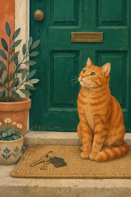 Tabby Cat by New Home Keys