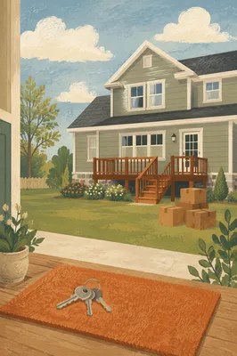 New Home Keys on Suburban Doorstep