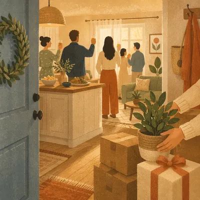 Cozy New Home Housewarming Gathering