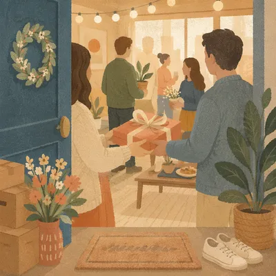 Cozy Housewarming Welcome in New Apartment