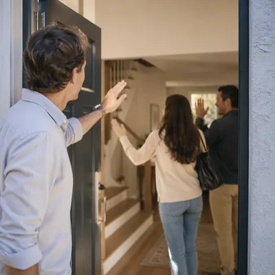 Warm Housewarming Welcome at New Home