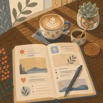 Quiet Morning Journaling with Coffee