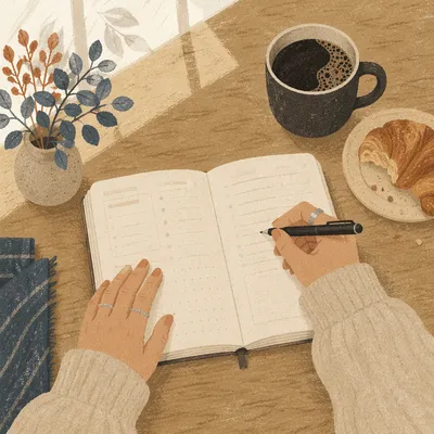 Morning Coffee Journaling Quiet Time