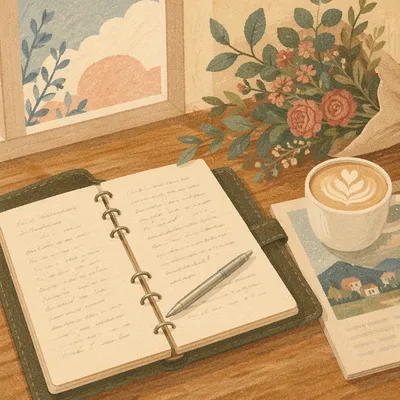 Morning Journal and Latte Quiet Time