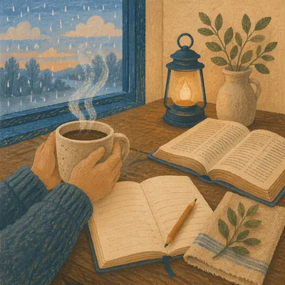 Quiet Morning Coffee and Open Journal