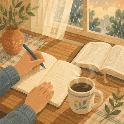 Morning Coffee Journaling Quiet Time