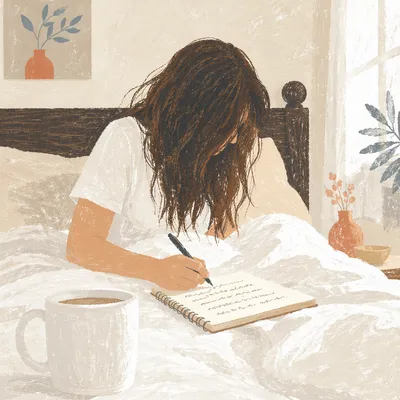 Quiet Morning Journaling with Coffee