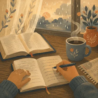 Morning Quiet Time with Coffee and Journal