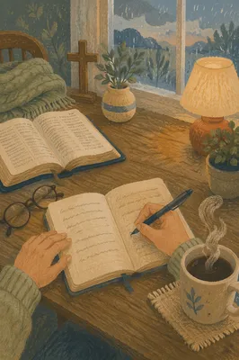 Morning Devotion Journal with Coffee