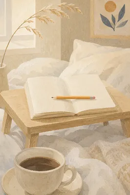 Quiet Morning Journal and Coffee Moment