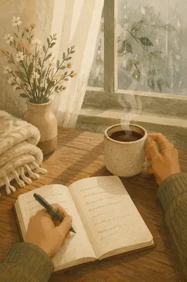 Quiet Morning Journaling with Coffee