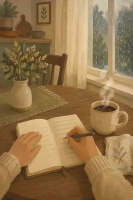 Quiet Morning Journaling with Coffee