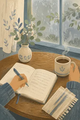 Quiet Morning Journaling with Coffee