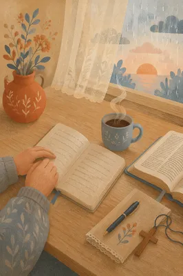 Morning Quiet Time with Coffee and Journal