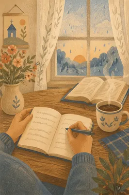 Quiet Morning Journaling with Coffee