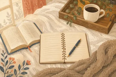 Cozy Morning Journaling Quiet Time