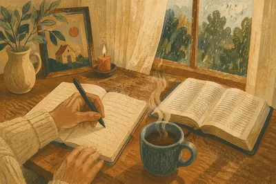 Morning Coffee Journaling Quiet Time