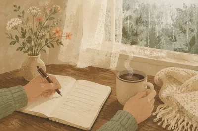 Quiet Morning Journaling with Coffee