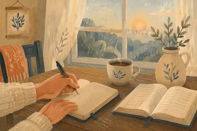 Morning Coffee Journaling Quiet Time