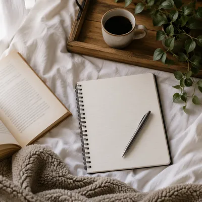 Peaceful Morning Journaling with Coffee