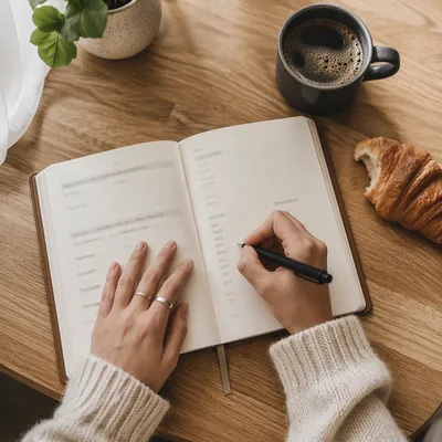 Morning Coffee Journaling Quiet Time