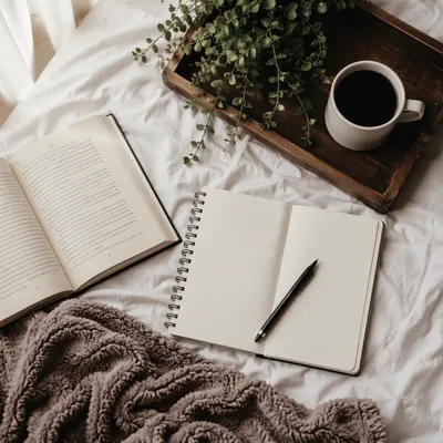 Cozy Morning Journaling and Coffee Quiet Time