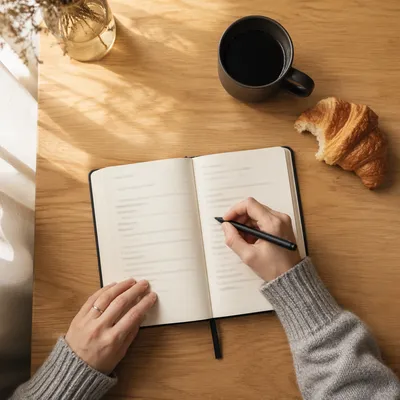 Morning Coffee Journaling Quiet Time