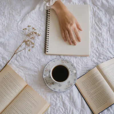 Quiet Morning Coffee Journaling Flat Lay