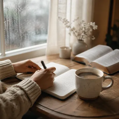 Morning Coffee Journaling Quiet Time