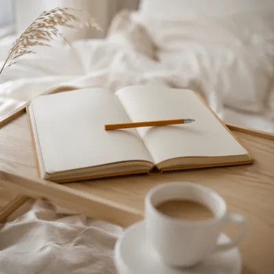 Quiet Morning Journal and Coffee
