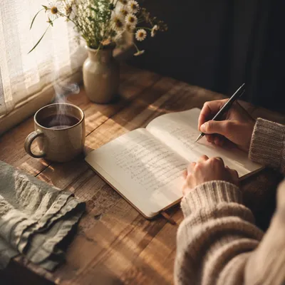 Morning Coffee Journaling Quiet Time