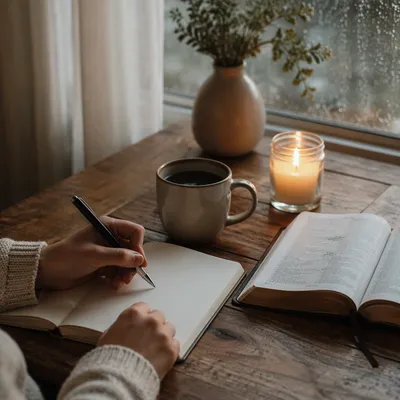 Morning Coffee Journal Quiet Time