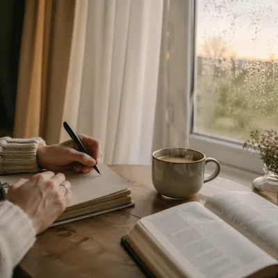 Morning Coffee Quiet Time Journaling