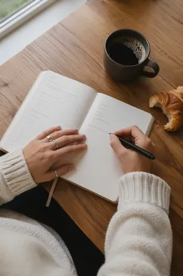 Quiet Morning Journaling with Coffee