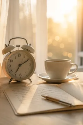 Quiet Morning Coffee and Journaling Moment